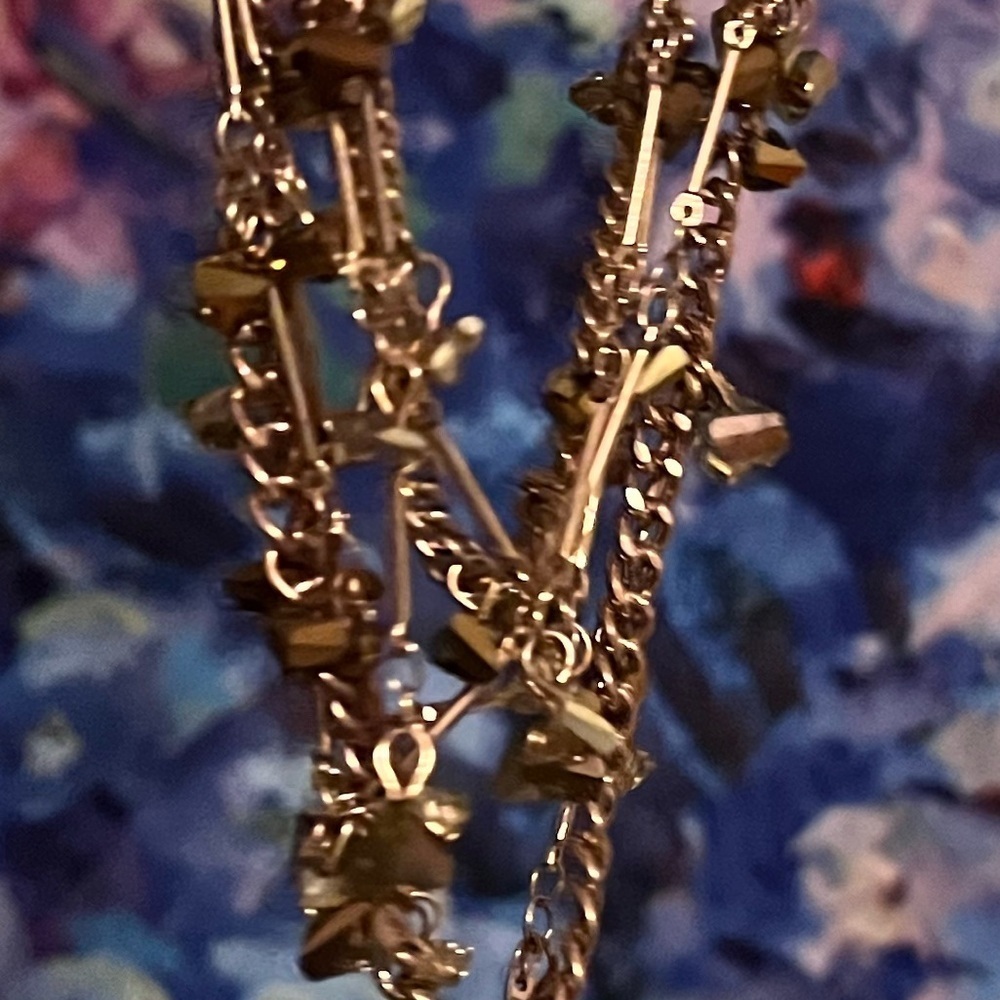 Simply Vera Multistrand Rose Gold Necklace - Picture 11 of 14